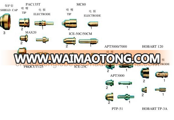 American Type Air Plasma Parts for Welding Machine