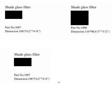 Welding Projects Shade Glass Filter for Welding Accessories